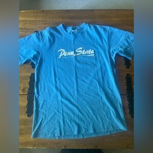 Vintage 80s 90s MJ Soffe Co. Penn State Mom Tee Shirt Blue Large L Made USA